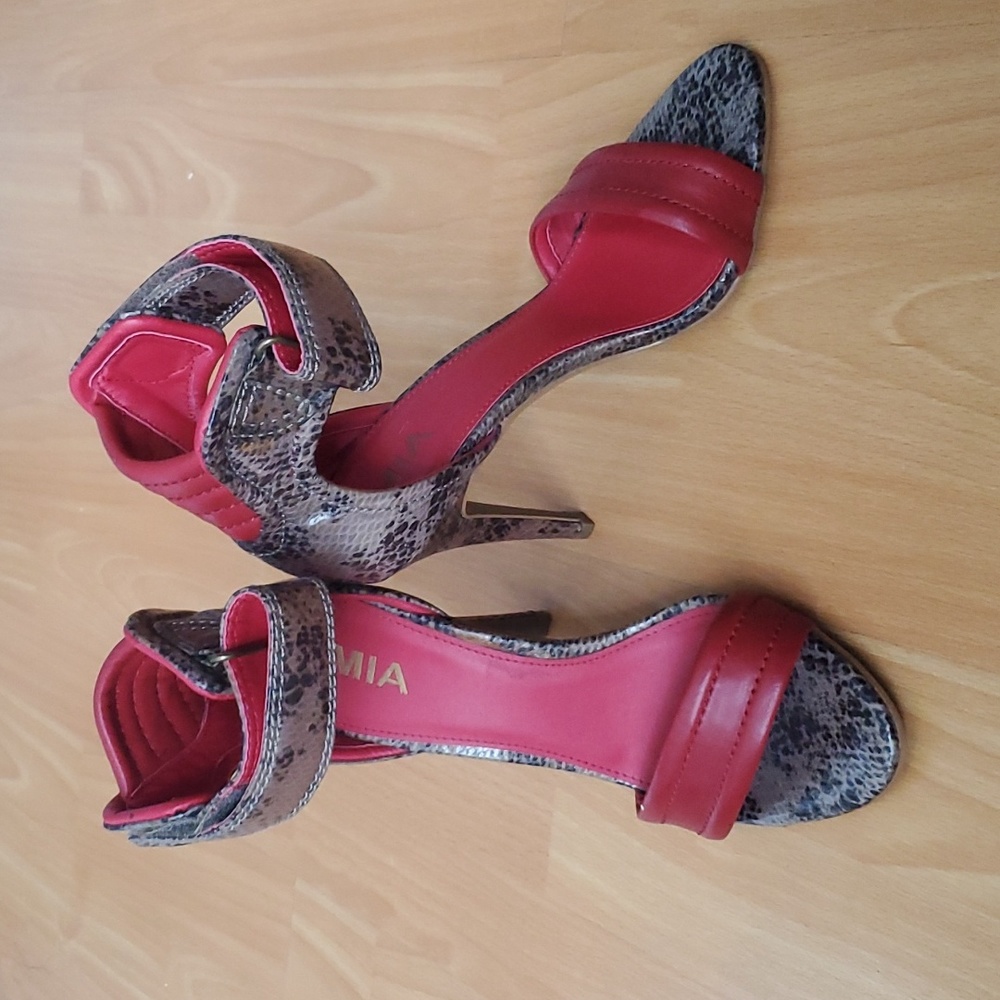 MIA Red Snake Heels